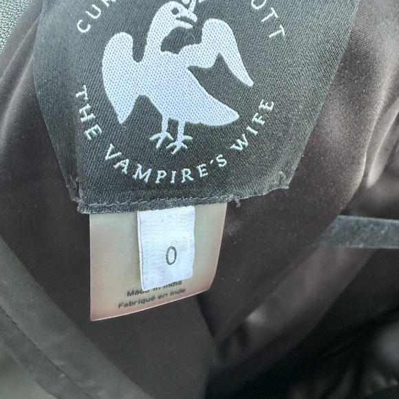 VAMPIRE’S WIFE butter soft black leather Mini Dress- worn on redcarpet/premiere - Picture 4 of 5